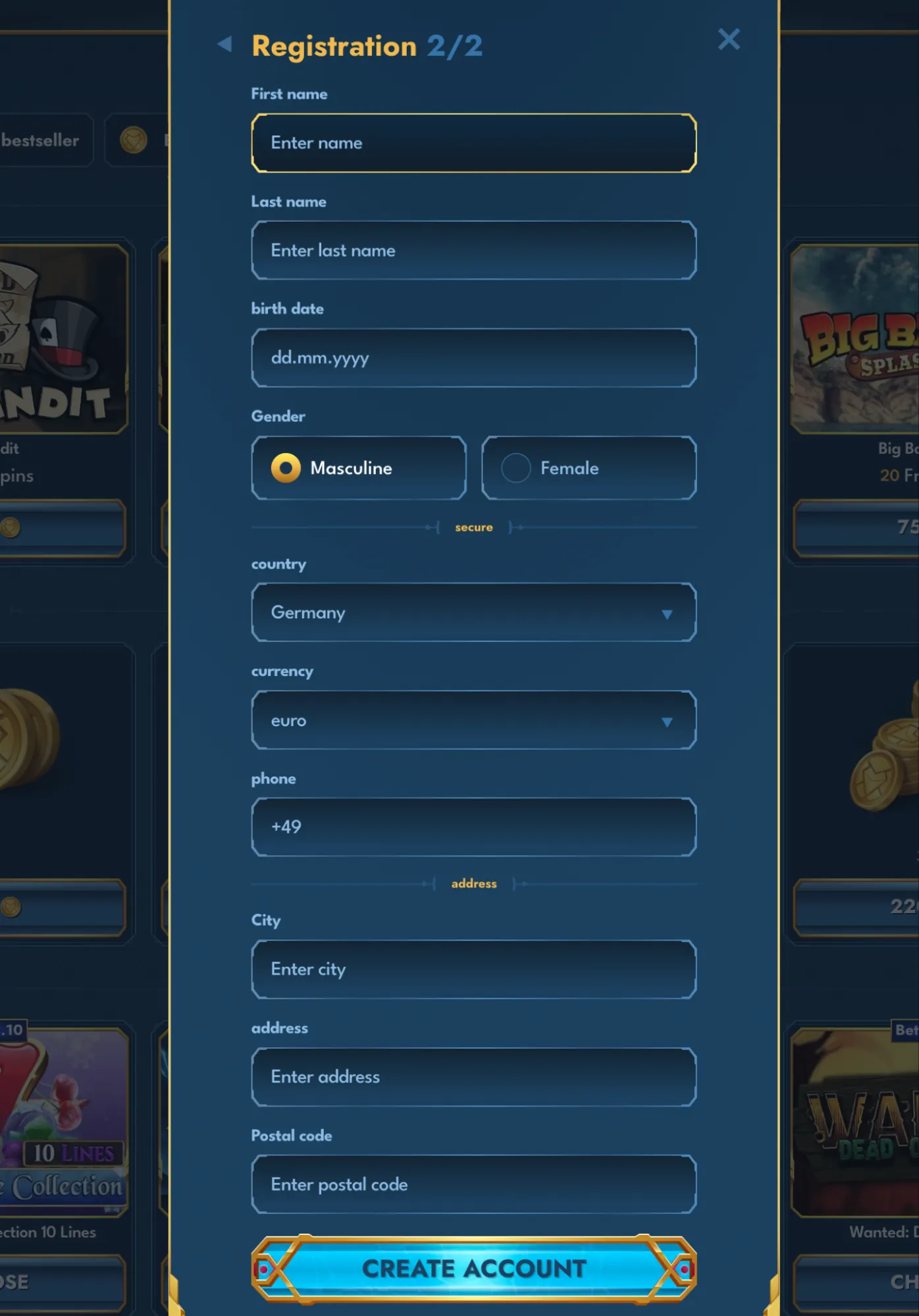casea casino login